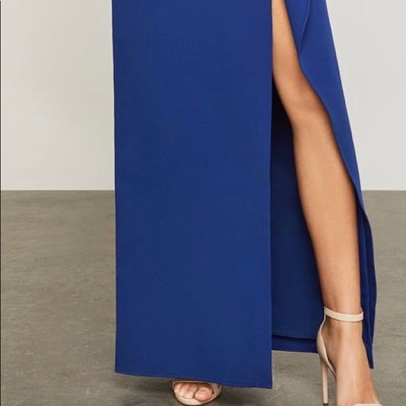 BCBG MAX AZRIA Deep Blue Navy Formal Maxi Dress - Picture 2 of 4